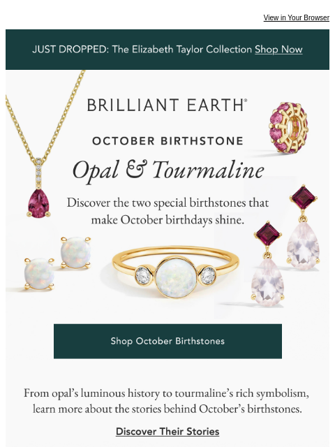 brilliantearth newsletter: Born in October?