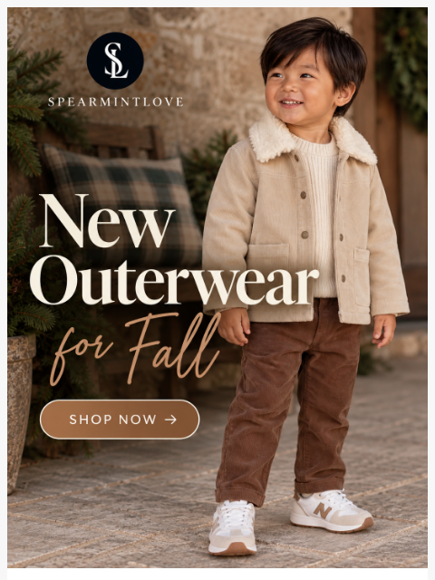 spearmintlove newsletter: New Outerwear for Fall 🍂