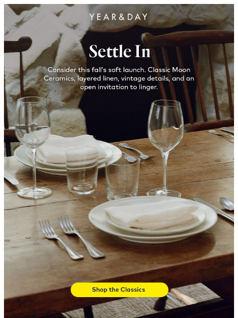 yearandday newsletter: Fall starts at the table