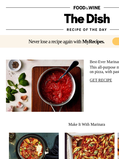 foodandwine newsletter: Best-Ever Marinara