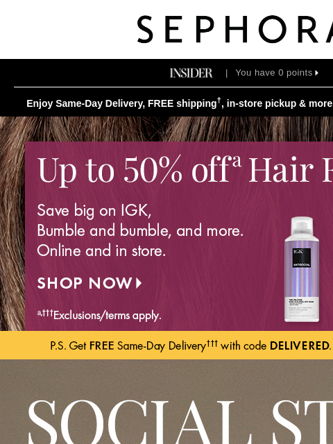 sephora newsletter: From your feed to your cart 🤩