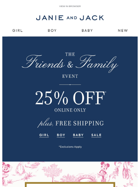 janieandjack newsletter: Take 25% off our Disney Minnie Mouse collection