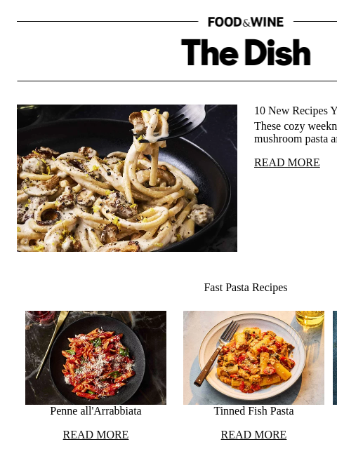 foodandwine newsletter: 10 New Recipes You Should Make in October