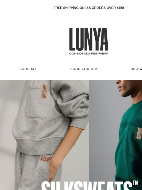 lunya newsletter: NEW SILKSWEATS™ FOR FALL