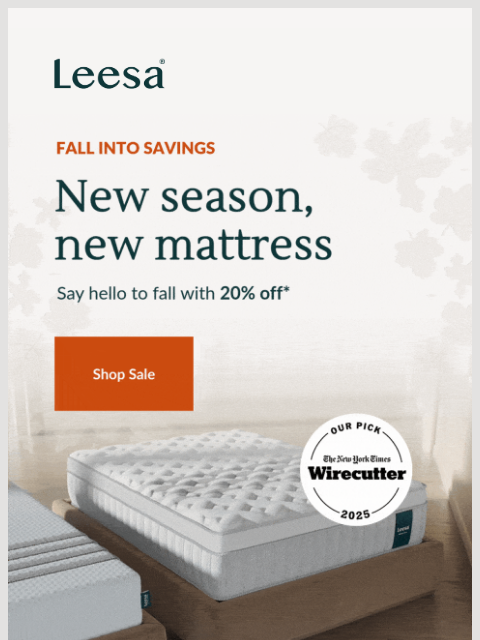 leesasleep newsletter: New season, new savings