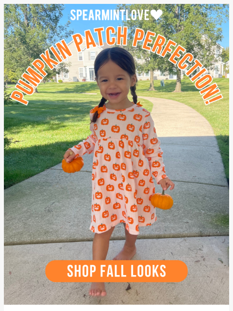 spearmintlove newsletter: Your Perfect Pumpkin Patch Look is Here 🎃