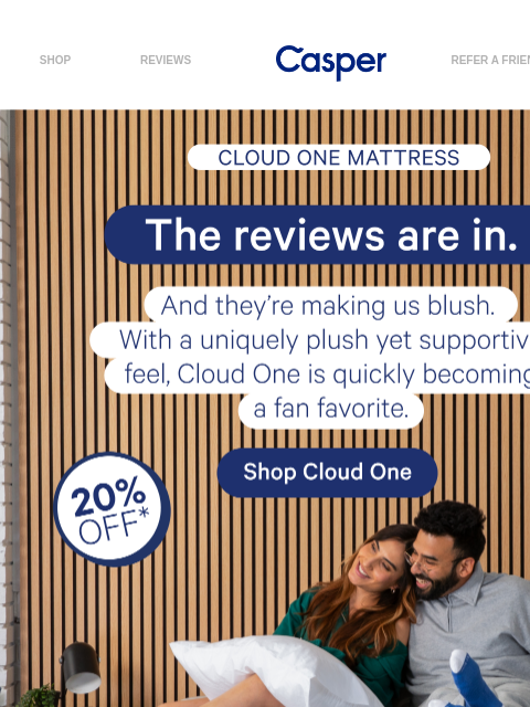 casper newsletter: Reviews are in for our newest mattress.