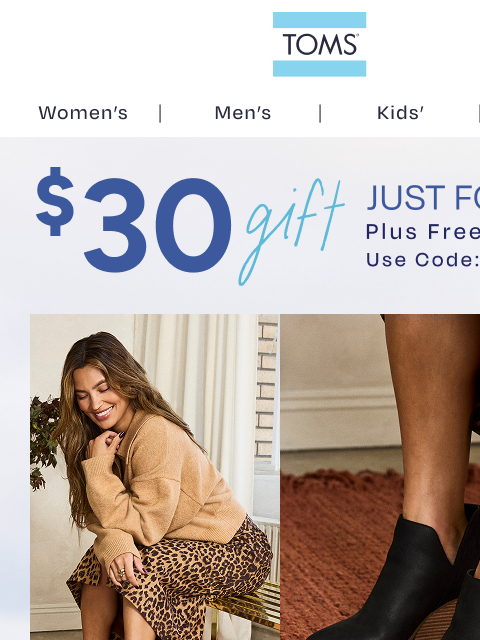 toms newsletter: A $30 Gift on Heeled Boots & More