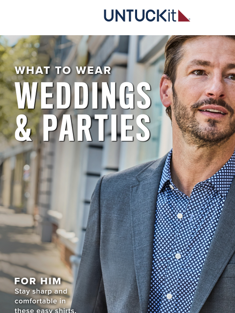 untuckit newsletter: Your Best-Dressed RSVP Starts Here–New Looks Just ...