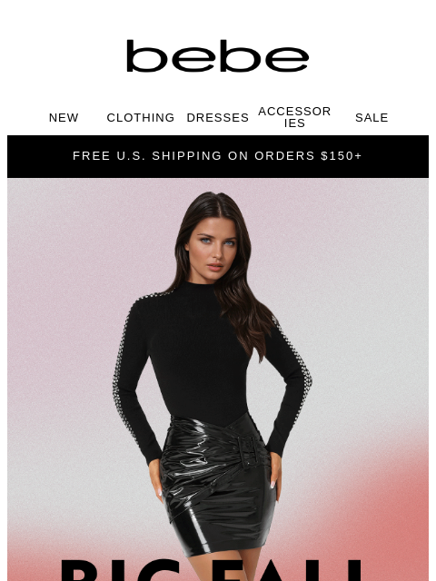 bebe newsletter: Fall’s Freshest Looks? No Notes