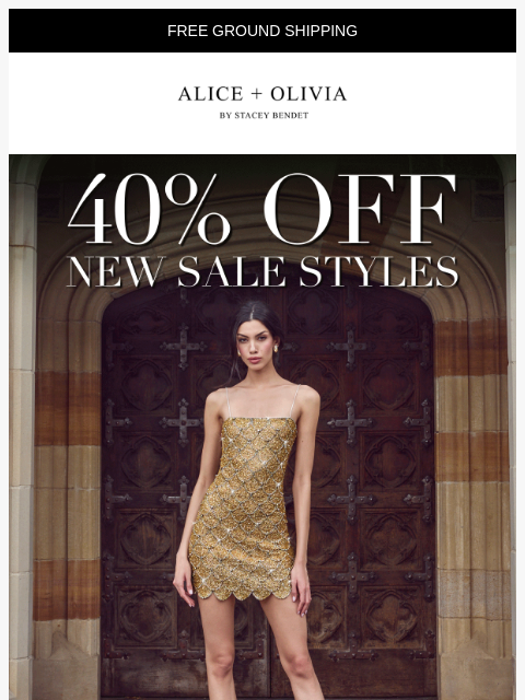 aliceandolivia newsletter: 40% Off NEW Markdowns