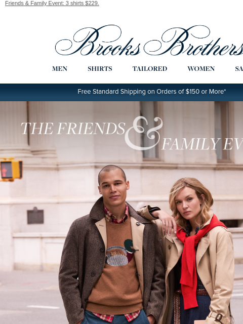 brooksbrothers newsletter: STARTS NOW: 25% off sitewide + extra 10% off for r...