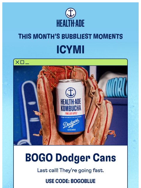 health-ade newsletter: September's Bubbliest Moments 🍂