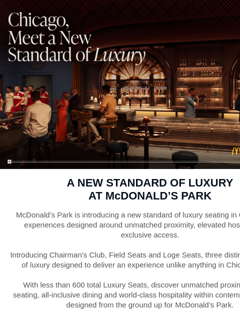 chicagofirefc newsletter: A New Standard of Luxury at McDonald’s Park