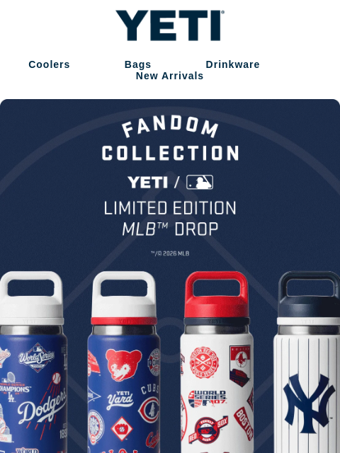 yeti newsletter: Fandom Bottles Made To Play In October