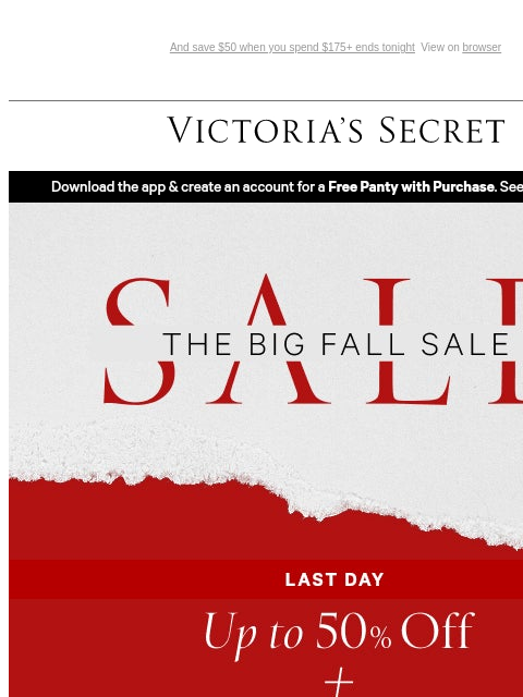 victoriassecret newsletter: Final Hours: Extra 25% Off Sale