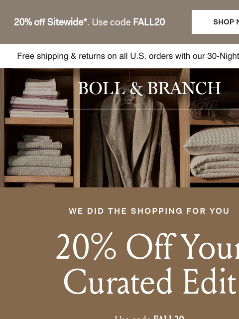bollandbranch newsletter: Your perfect fall bed is 4 steps away