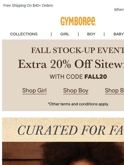 gymboree newsletter: Inside: 3 Most-Loved Fall Looks