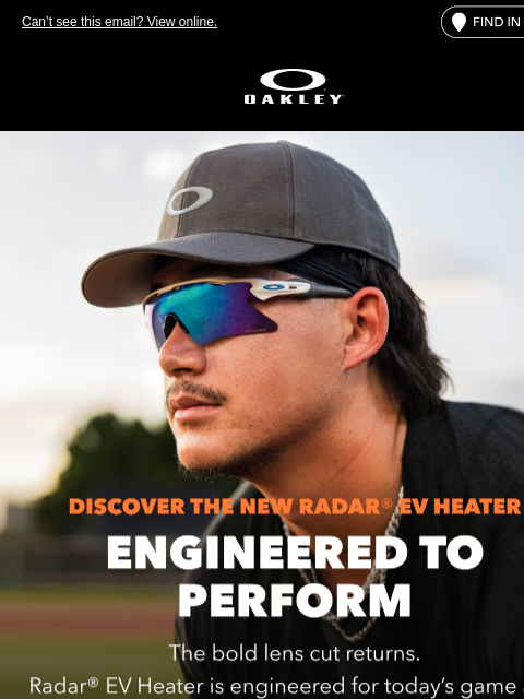 oakley newsletter: Meet The New Radar® EV Heater
