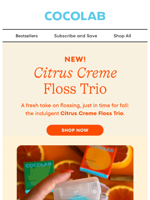 cocolab newsletter: "Best. Floss. Ever."