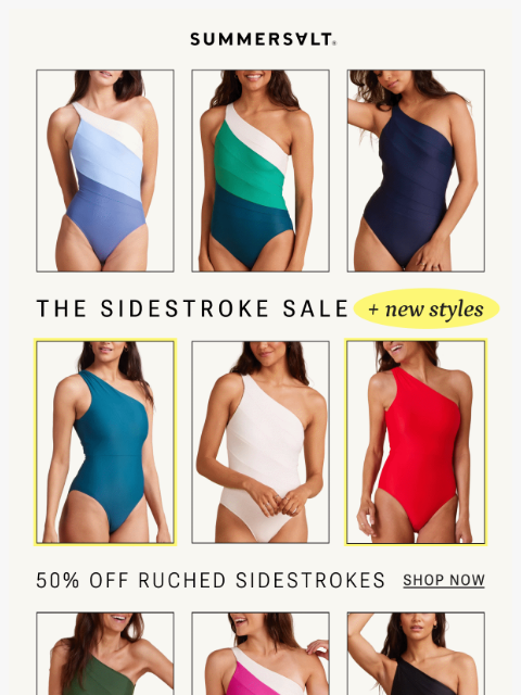 summersalt newsletter: Another Sidestroke, now 50% OFF