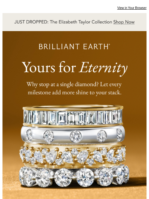 brilliantearth newsletter: The eternity rings everyone's adding to their rota...