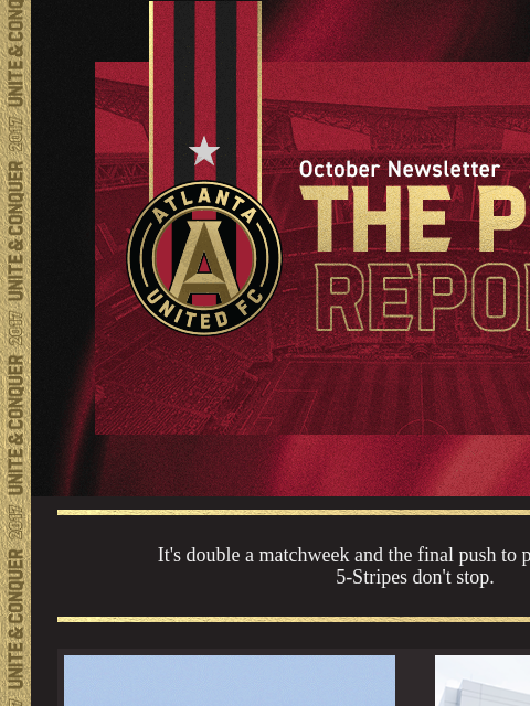 See you at Mercedes-Benz Stadium ﻿͏ ﻿͏ ﻿͏ ﻿͏ ﻿͏ ﻿͏ ﻿͏ ﻿͏ ﻿͏ ﻿͏ ﻿͏ ﻿͏ ﻿͏ ﻿͏ ﻿͏ ﻿͏ ﻿͏ ﻿͏ ﻿͏ ﻿͏ ﻿͏ ﻿͏ It's double a matchweek and the final push to playoffs continues. 5-Stripes don't stop. Youth