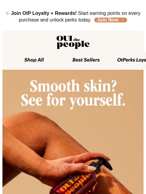 ouithepeople newsletter: Body Wash That Smooths + Brightens 🚿