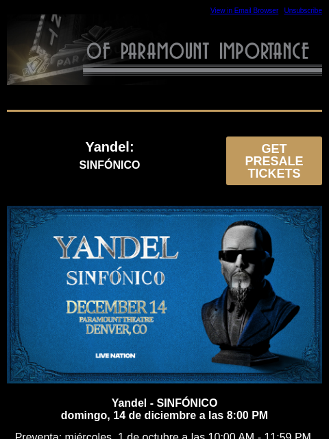 kroenkeentertainment newsletter: Yandel | Bored Teachers | Demetri Martin | Profess...