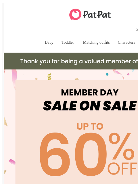 patpat newsletter: re: Congratulations, you're on the list!