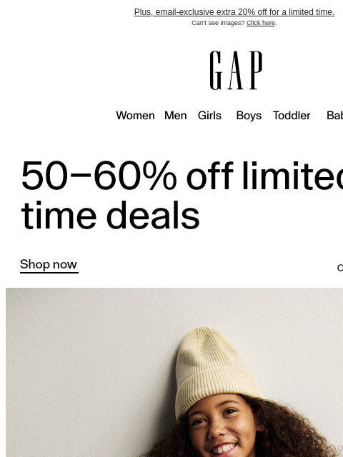 gap newsletter: Up to 60% off these picks for a limited time