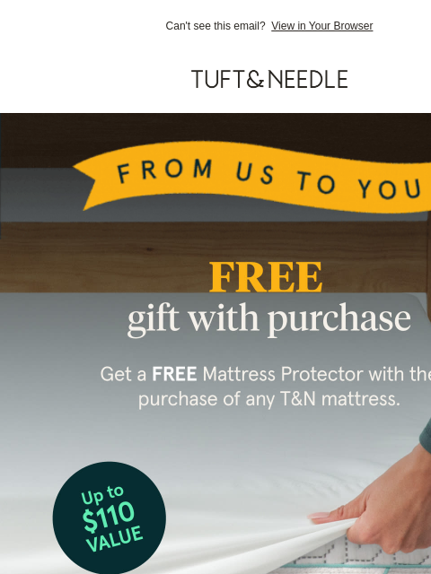 tuftandneedle newsletter: We’ve got a gift for you 🎁