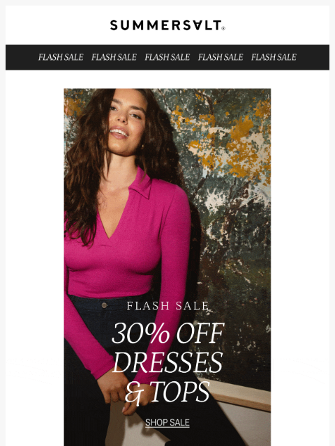 summersalt newsletter: 🍂 Fall in Love with Flash Savings