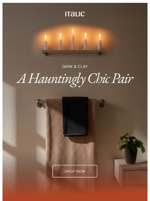 italic newsletter: NEW: 25% off Halloween Towel Bundles