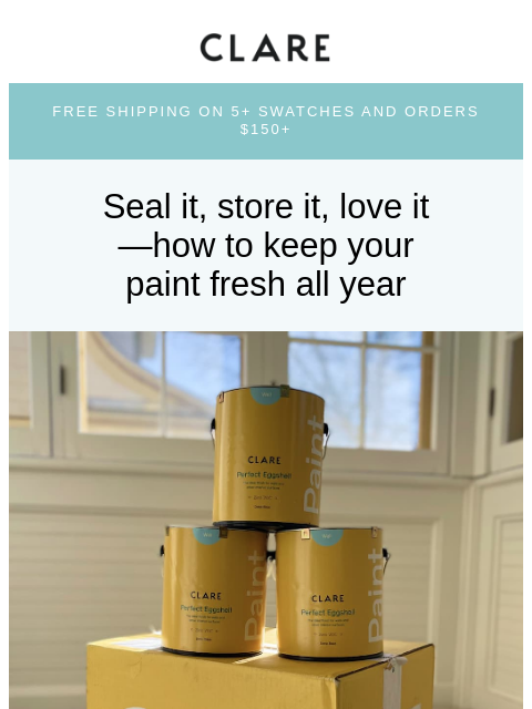 clare newsletter: Leftover paint? Here’s what to do 📝
