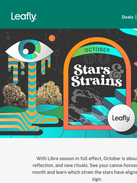 leafly newsletter: Your October weed horoscope is here 🔮