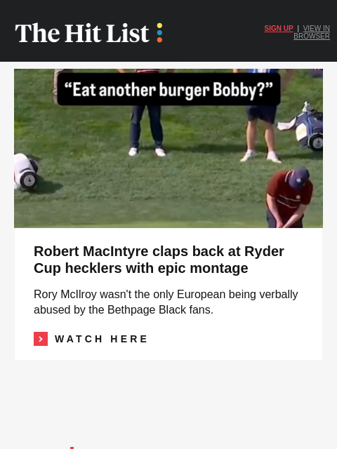 golfdigest newsletter: A 'tidying' bunker rules dilemma