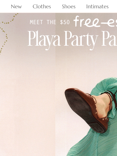 freepeople newsletter: Meet the ($50!) Playa Party Pants 🎉