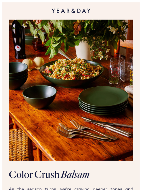 yearandday newsletter: Our latest crush: Balsam