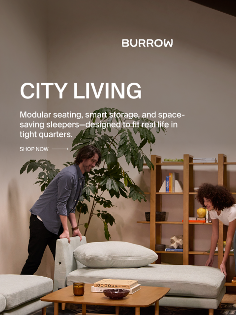 burrow newsletter: The City Living Edit