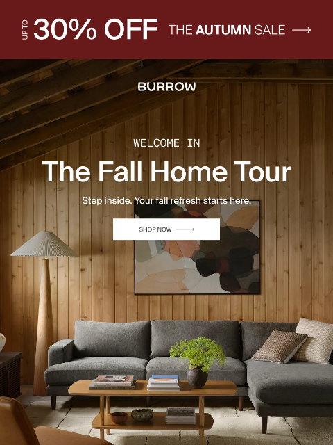 burrow newsletter: Step inside our fall home tour