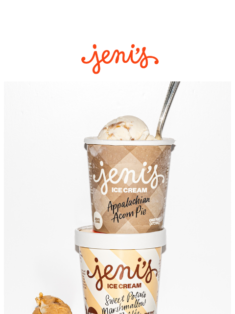 jenis newsletter: NEW fall ice creams are here!