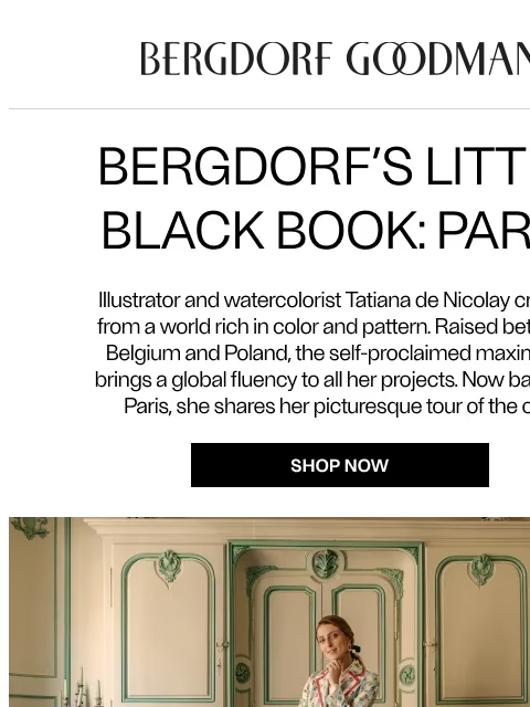 bergdorfgoodman newsletter: A Painterly Guide To Paris