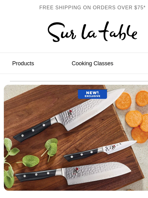 surlatable newsletter: Razor-sharp and exclusively ours.