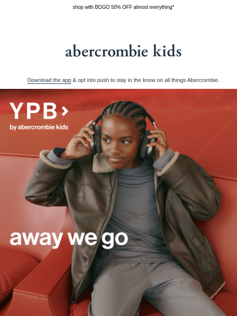 abercrombie newsletter: matching sets, ready for takeoff 🛫