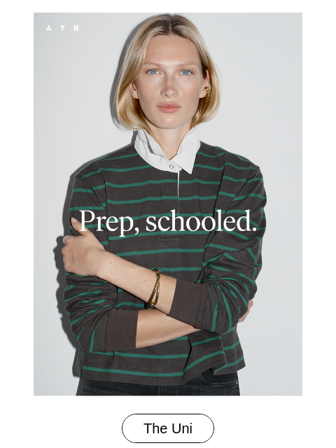 ayr newsletter: a cooler collared tee