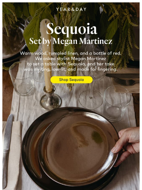 yearandday newsletter: Sequoia, by candlelight