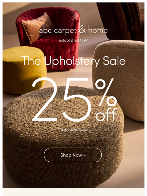 abchome newsletter: Bespoke Furniture, at Every Price