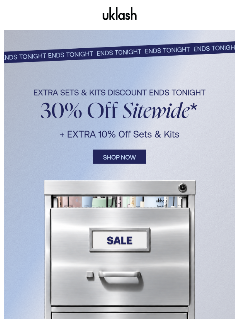 uklash newsletter: LAST CHANCE for up to 40% off sitewide 📣🏃
