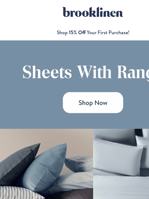 brooklinen newsletter: Your Dream Bed is waiting in our Core Colors